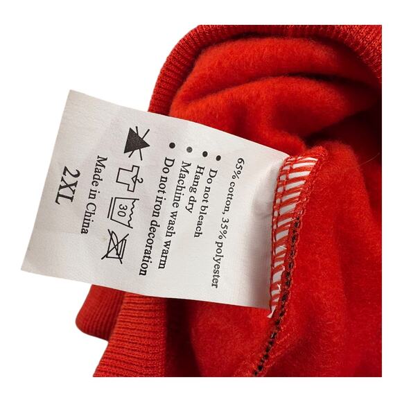 FRESH PAWZ Monogram Hype Red Dog Hoodie Size 2XL - Picture 8 of 9